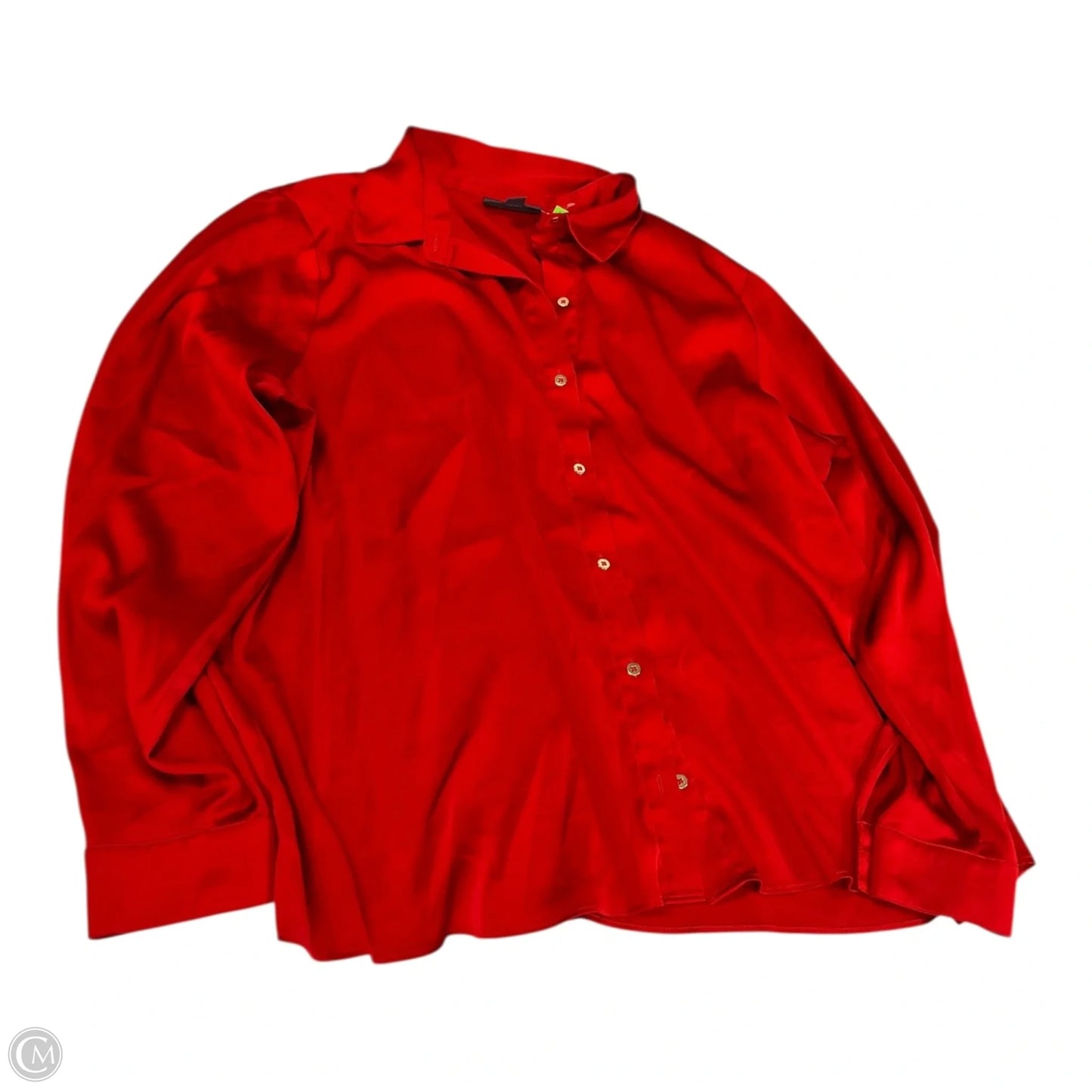 Top Long Sleeve By Bold Elements In Red, Size: Xl