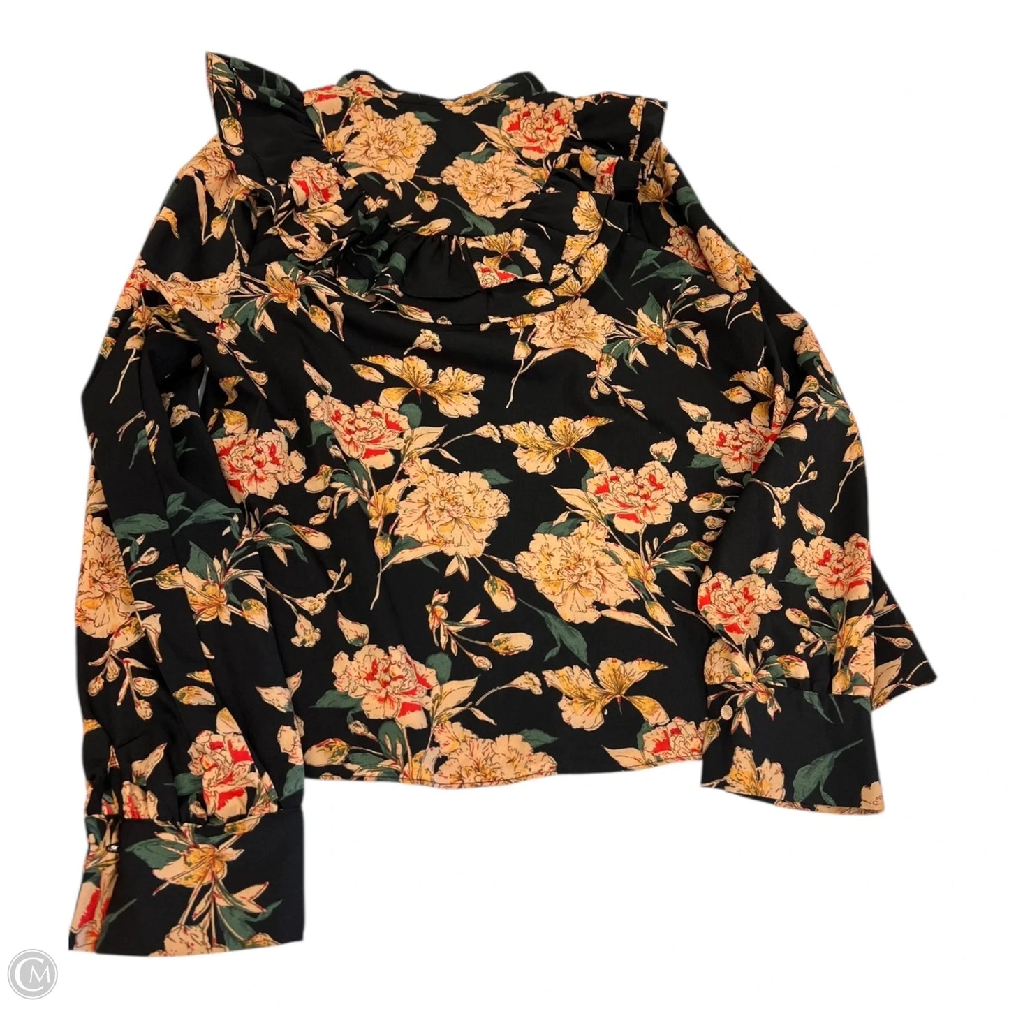 Top Long Sleeve By Clothes Mentor In Floral Print, Size: L