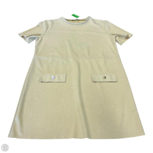 Dress Casual Midi By Zara In Yellow, Size: L
