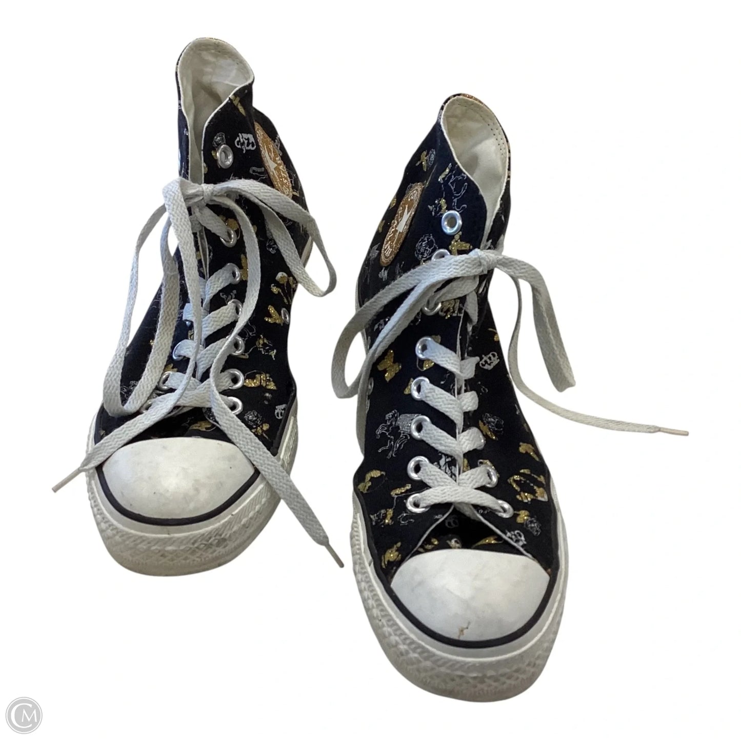Shoes Sneakers By Converse In Black & Gold, Size: 8