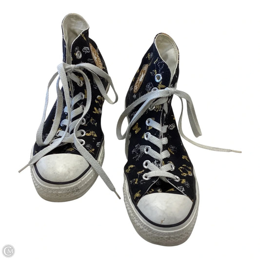 Shoes Sneakers By Converse In Black & Gold, Size: 8