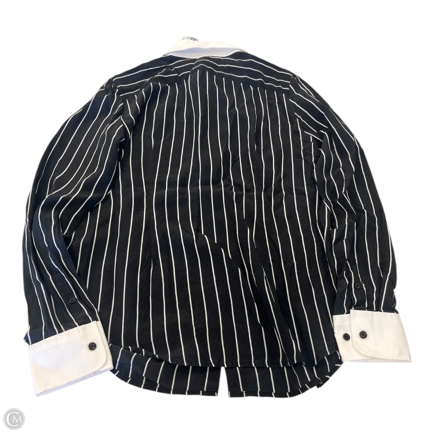 Top Long Sleeve By Lauren By Ralph Lauren In Striped Pattern, Size: M