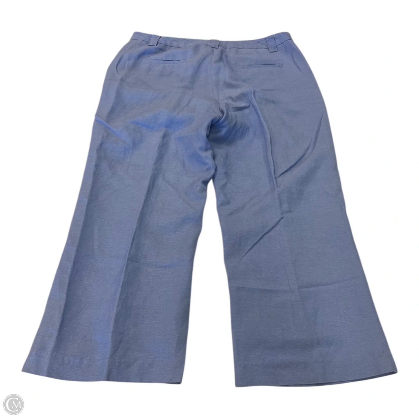 Pants Linen By David N In Blue, Size: 12
