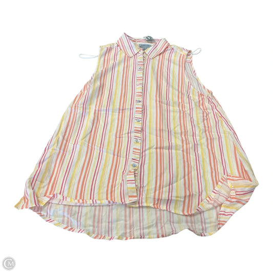 Top Sleeveless By Clothes Mentor In Striped Pattern, Size: L