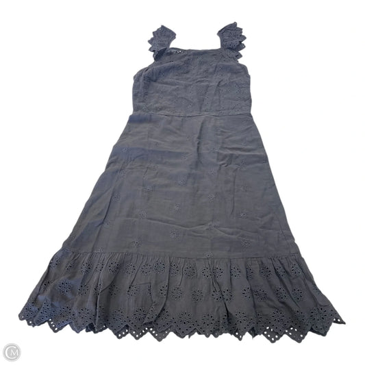 Dress Casual Midi By Loft In Grey, Size: 2