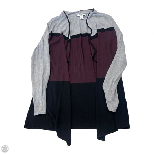 Cardigan By White House Black Market In Grey & Red, Size: M