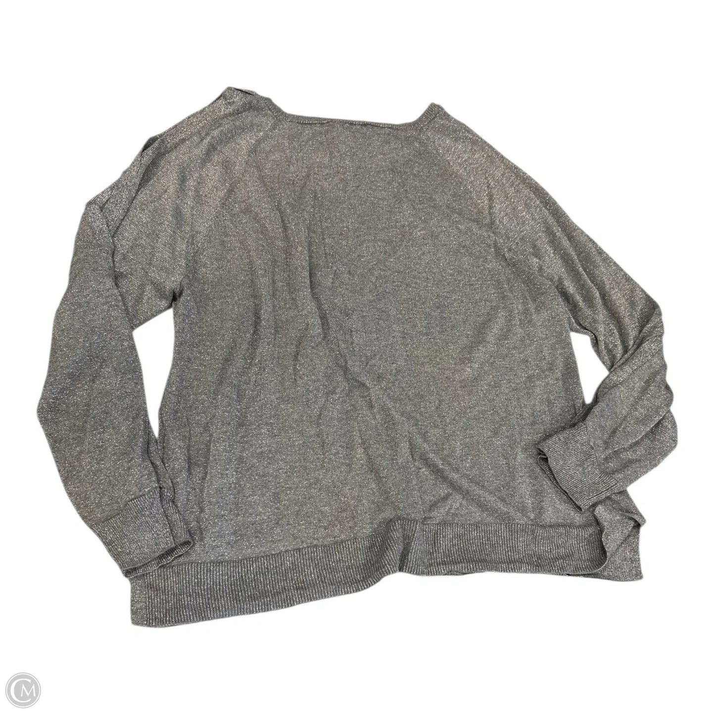 Top Long Sleeve By Vince Camuto In Silver, Size: Xl