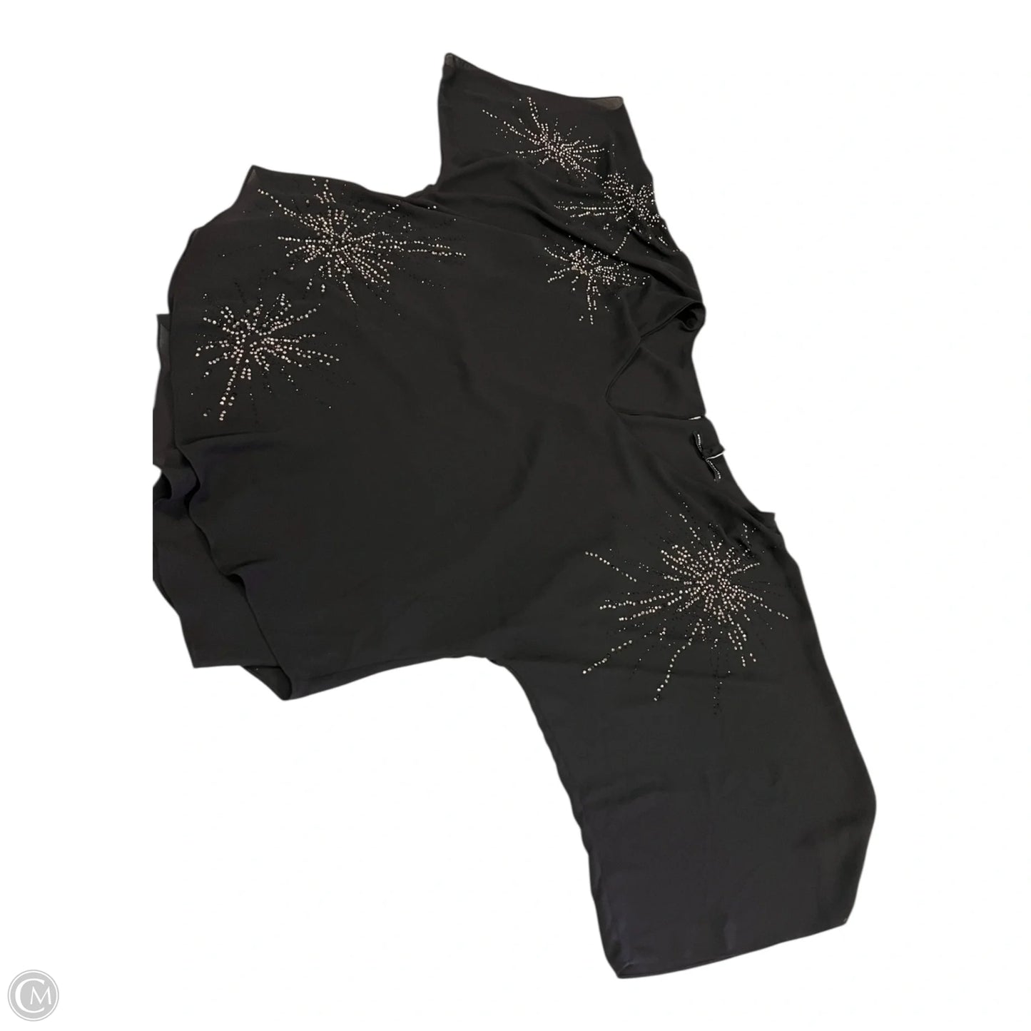 Top 3/4 Sleeve By White House Black Market In Black, Size: L