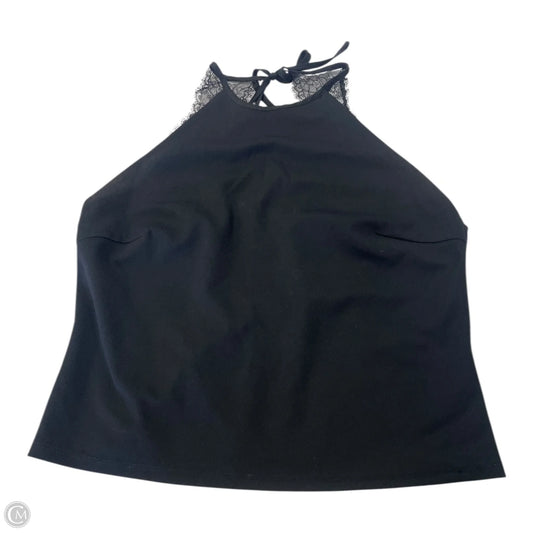 Top Sleeveless By H&m In Black, Size: L