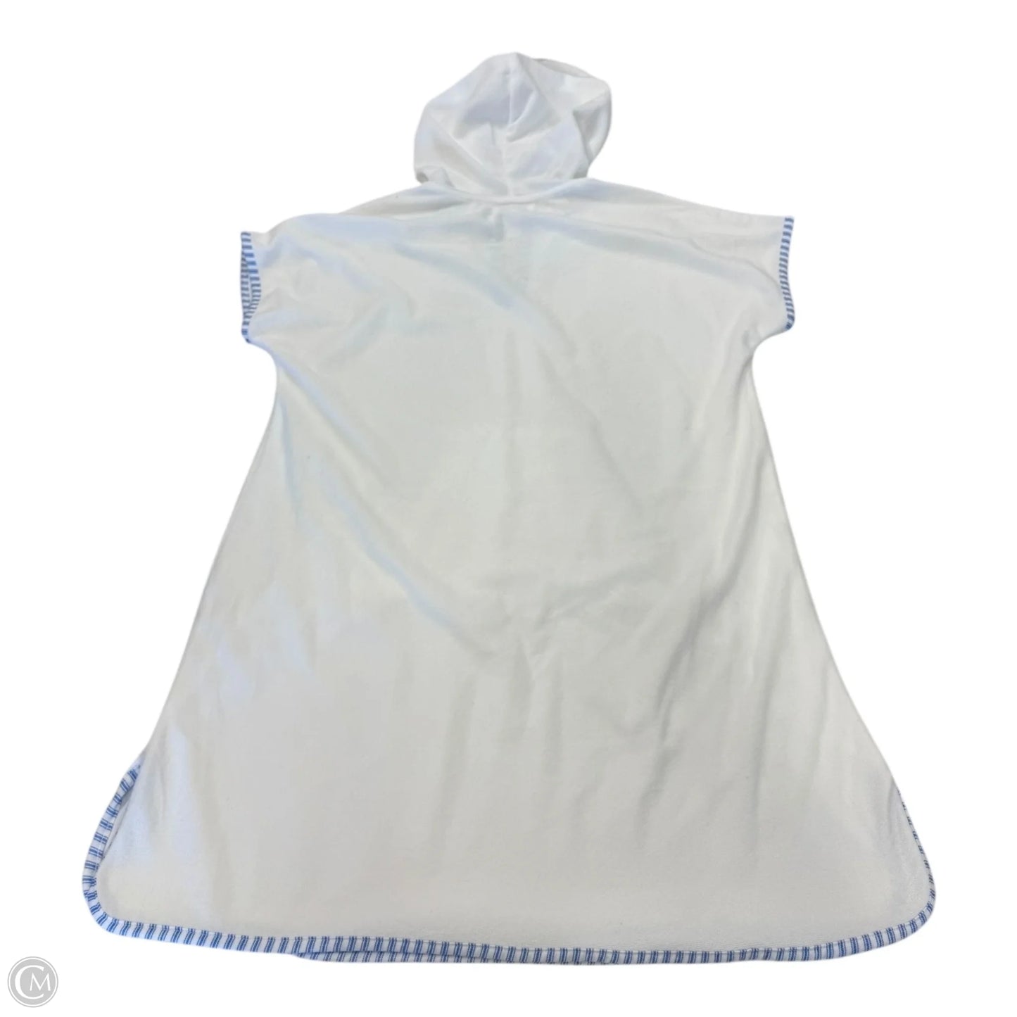 Swimwear Cover-up By Clothes Mentor In Blue & White, Size: M