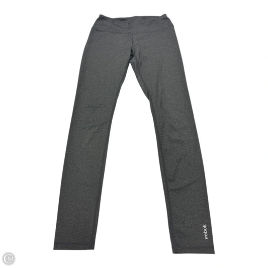 Athletic Leggings By Reebok In Grey, Size: M