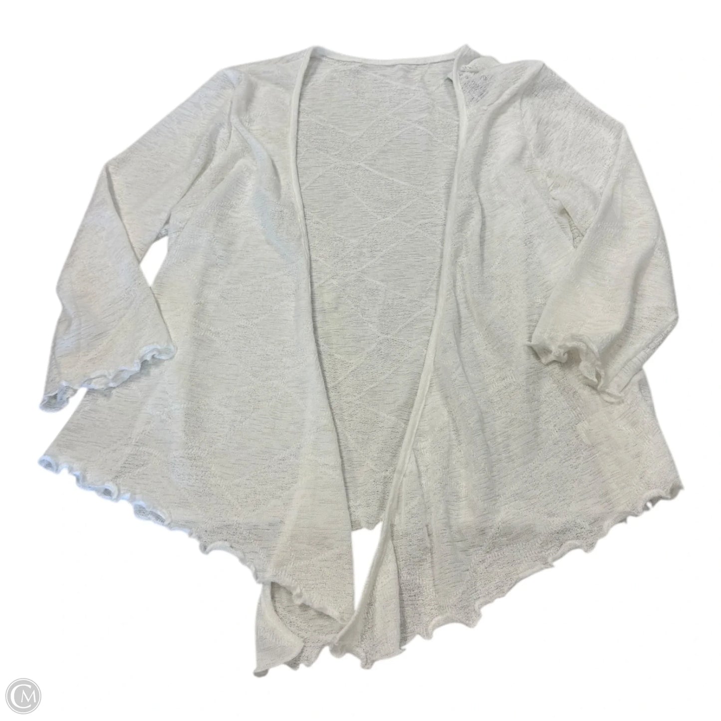 Cardigan By Clothes Mentor In White, Size: S