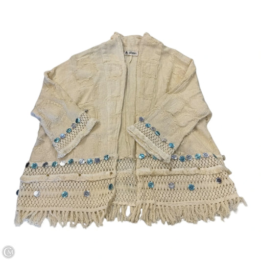 Cardigan By Platinum In Ivory, Size: Osfm