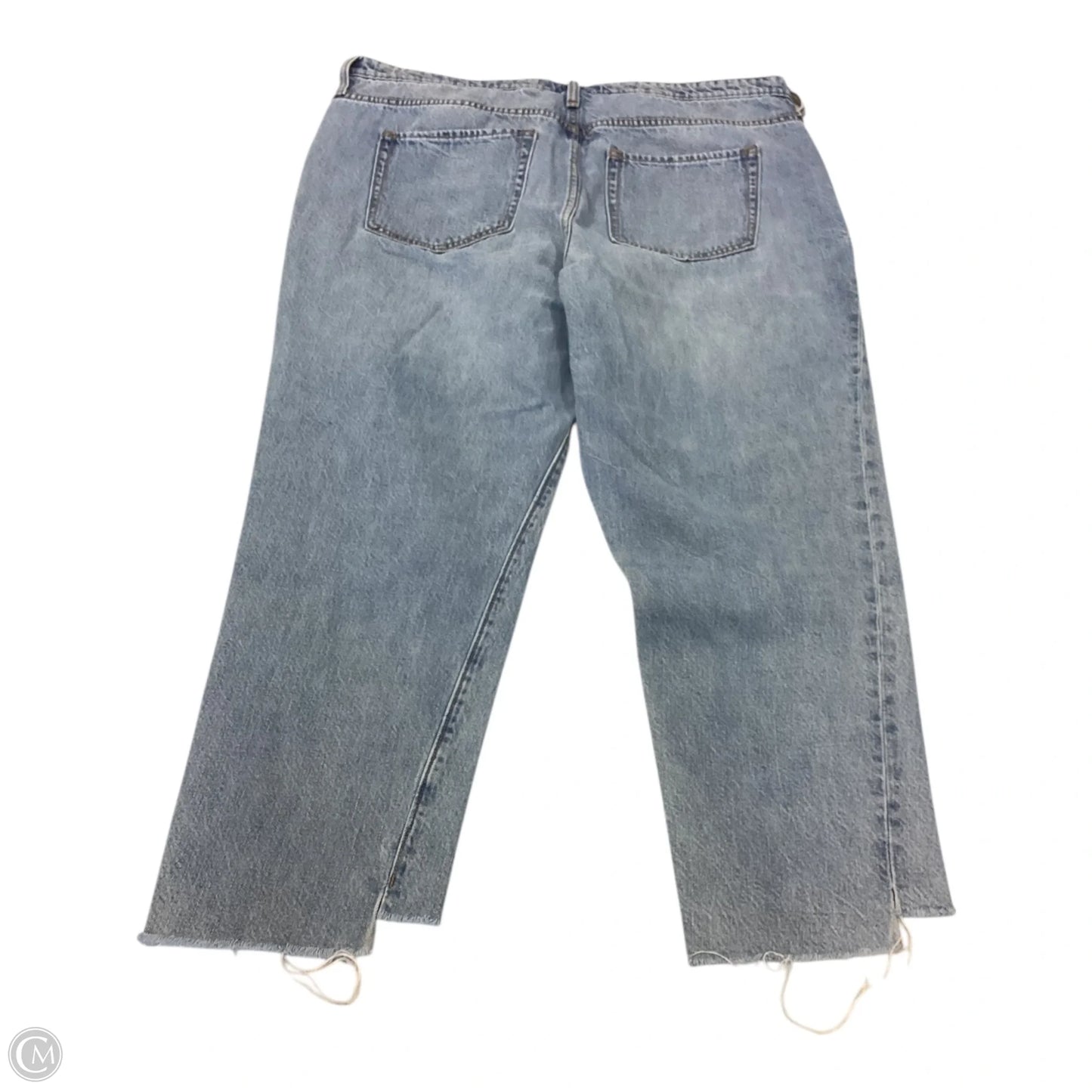 Jeans Cropped By Gap In Blue Denim, Size: 16