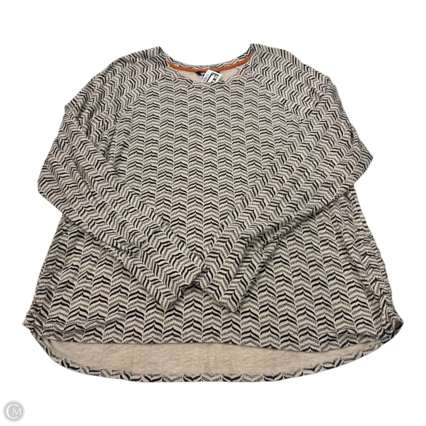 Top Long Sleeve By Hatley In Geometric Pattern, Size: Xl