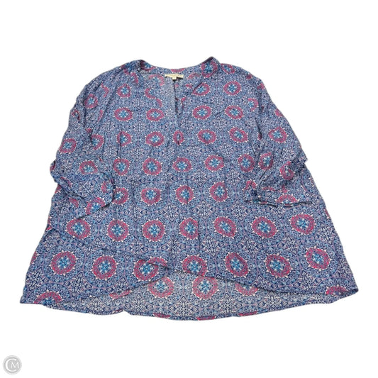 Top Short Sleeve By Chelsea And Theodore In Multi-colored, Size: 2x