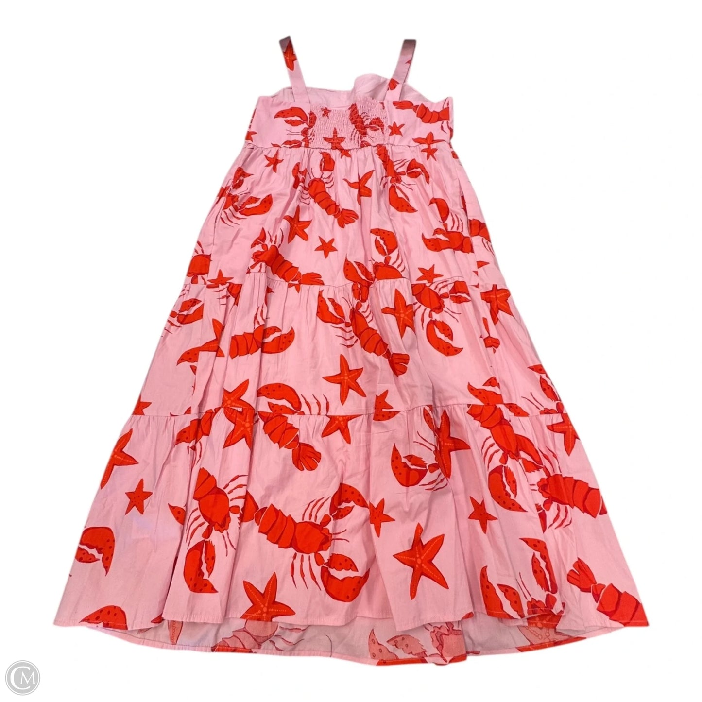 Dress Casual Maxi By J. Crew In Pink & Red, Size: 16