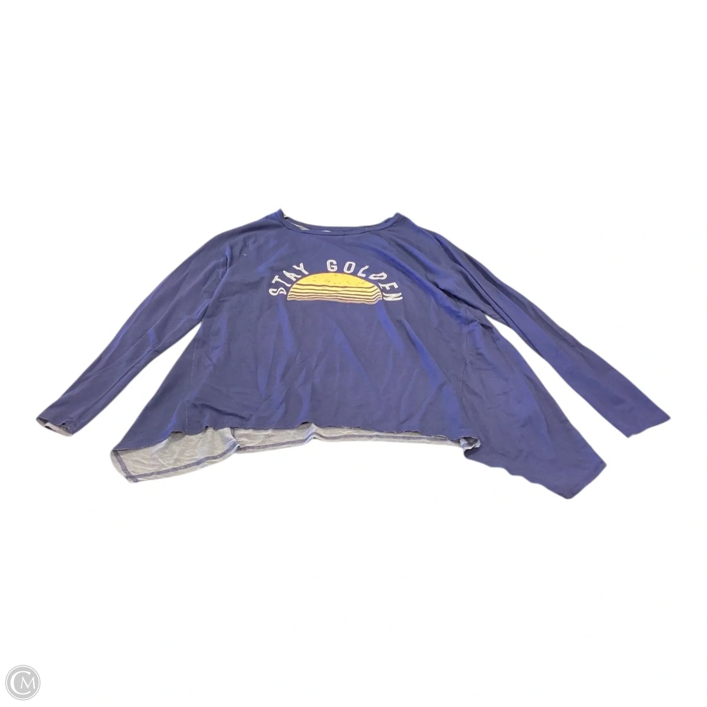 Top Long Sleeve By Grayson Threads In Blue & Yellow, Size: Xl
