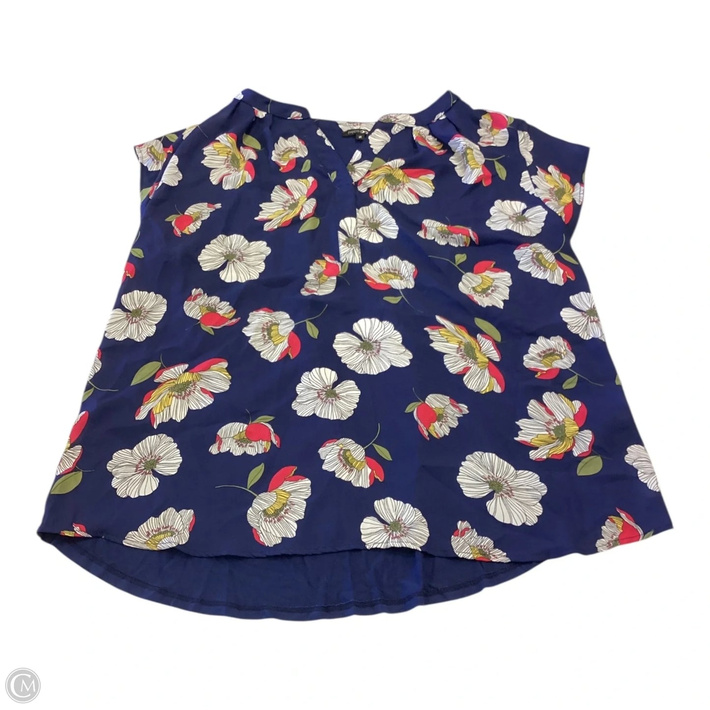 Top Short Sleeve By Papermoon In Floral Print, Size: 1x