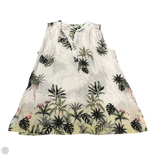 Top Sleeveless By Cynthia Rowley In Tropical Print, Size: 1x