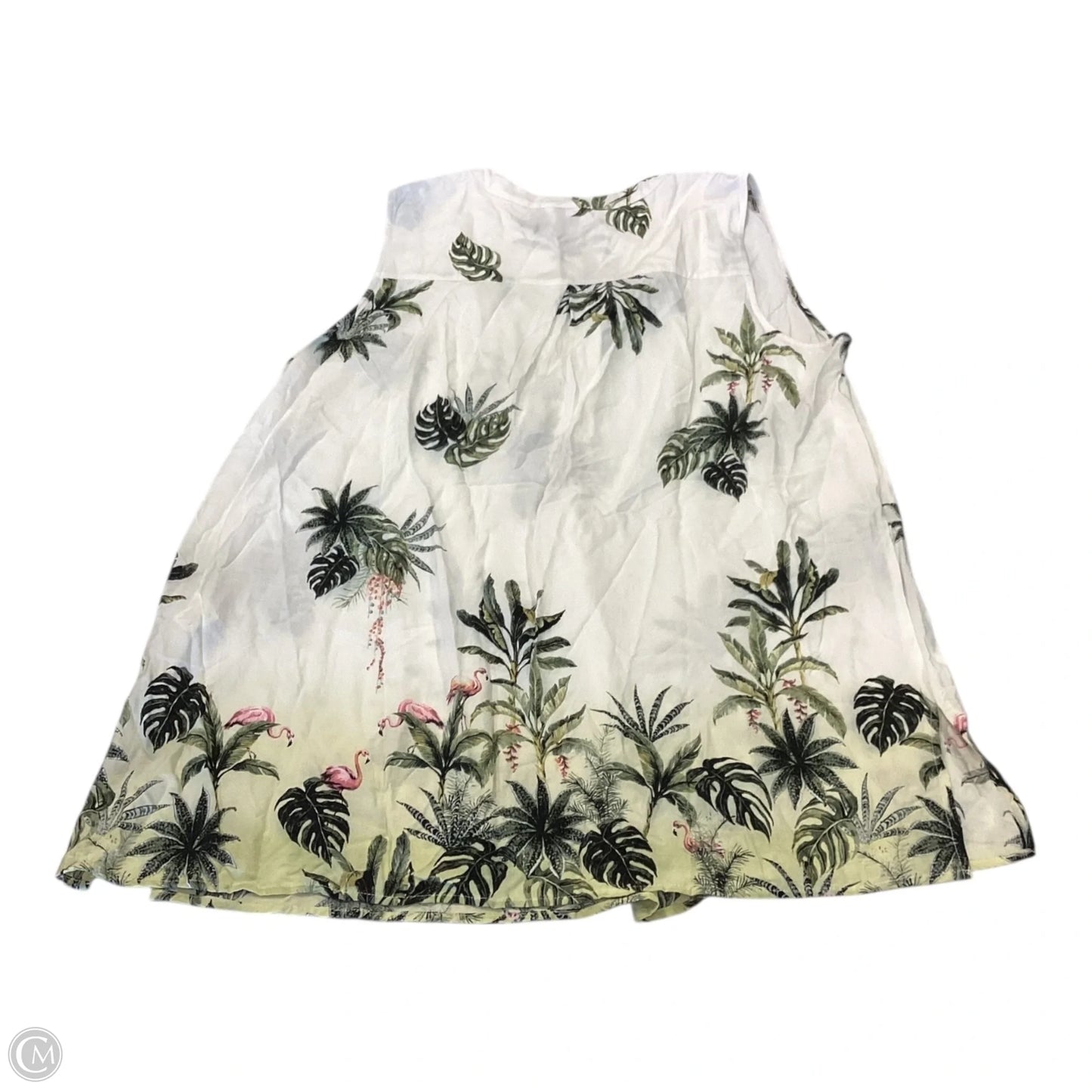 Top Sleeveless By Cynthia Rowley In Tropical Print, Size: 1x