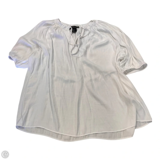 Top Short Sleeve By Rachel Zoe In White, Size: L