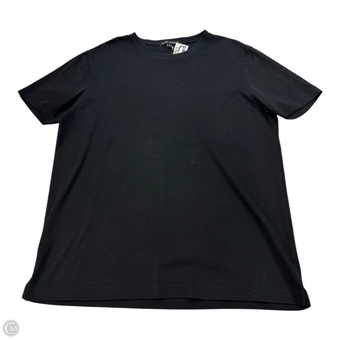 Top Short Sleeve Basic By Clothes Mentor In Black, Size: L