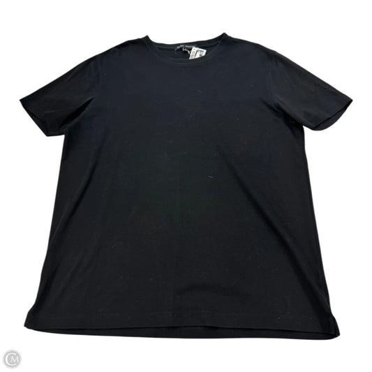 Top Short Sleeve Basic By Clothes Mentor In Black, Size: L