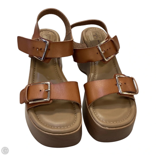 Sandals Heels Platform By No Boundaries In Brown, Size: 8.5