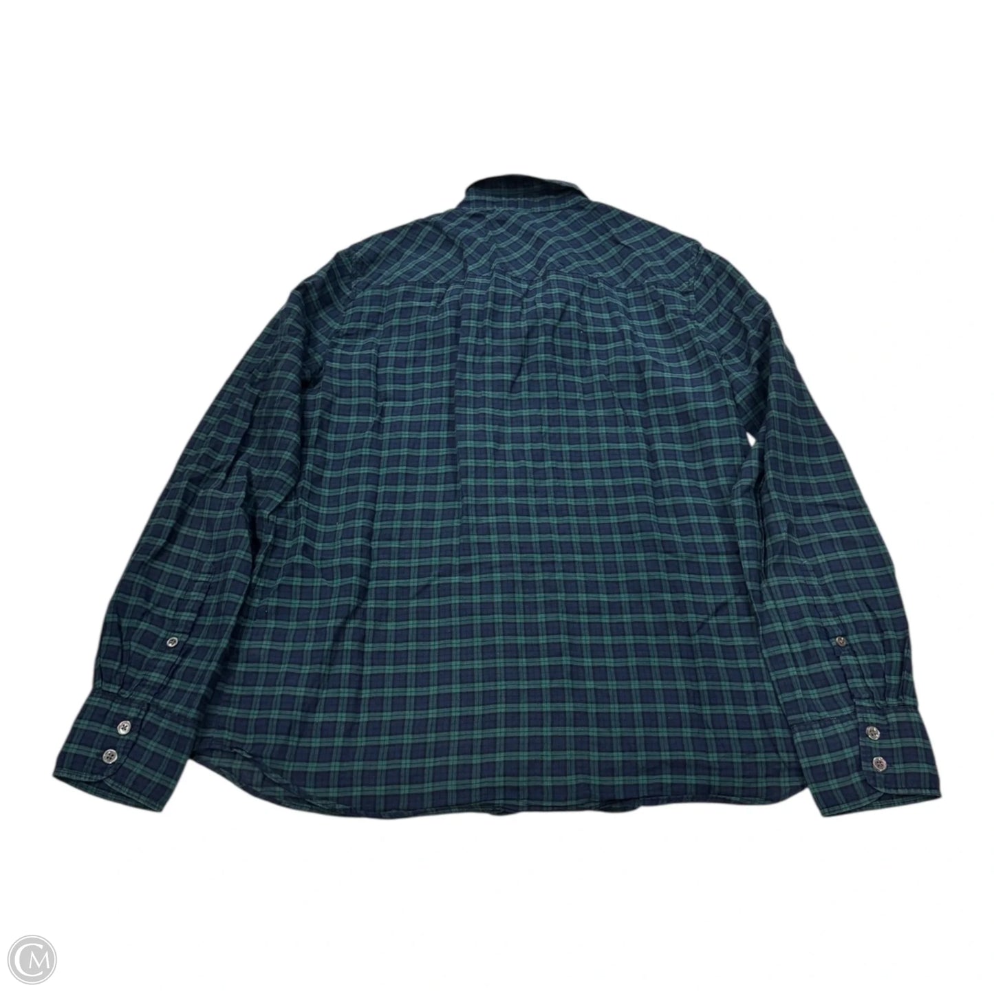 Top Long Sleeve By J. Crew In Plaid Pattern, Size: 6