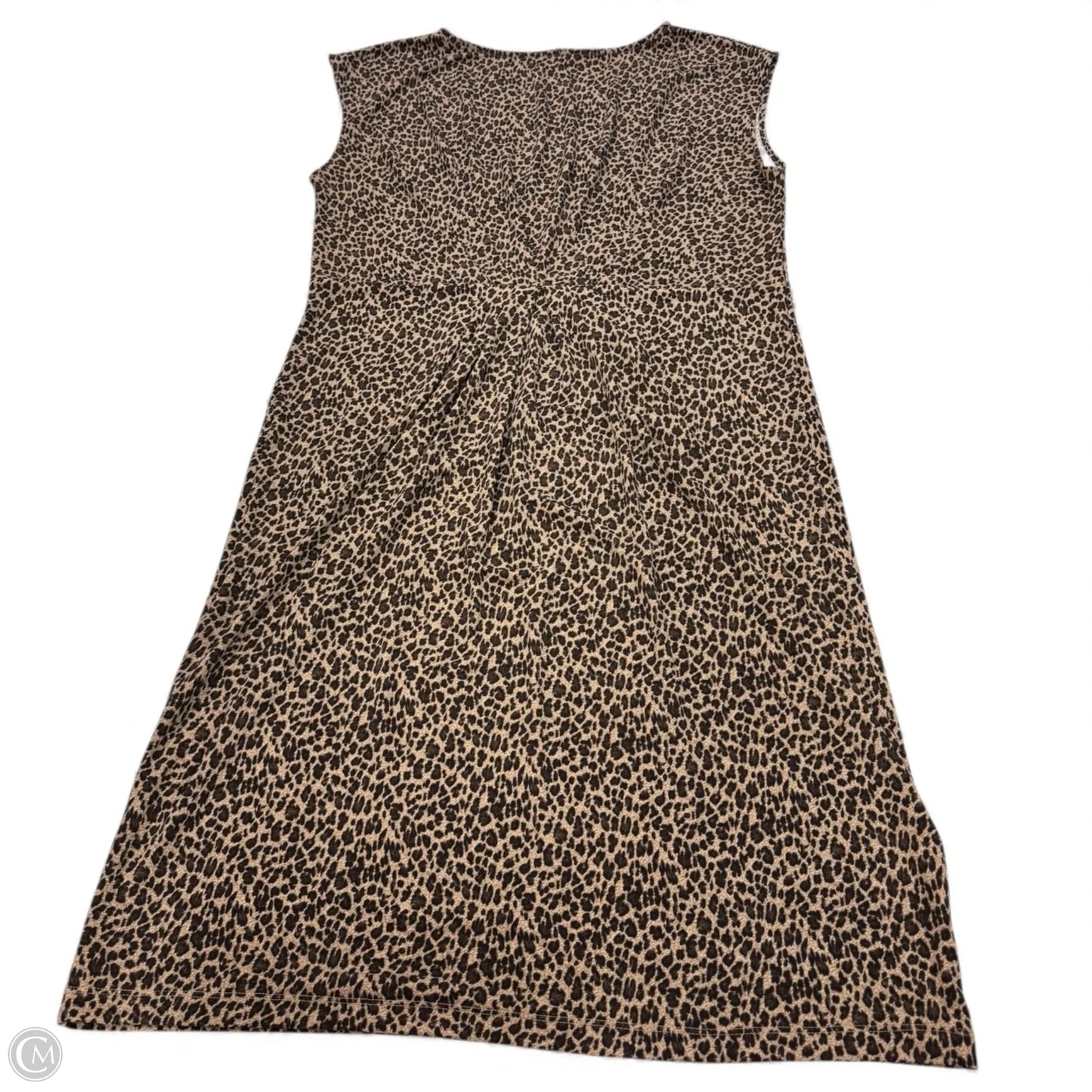 Dress Casual Midi By Talbots In Animal Print, Size: Xl
