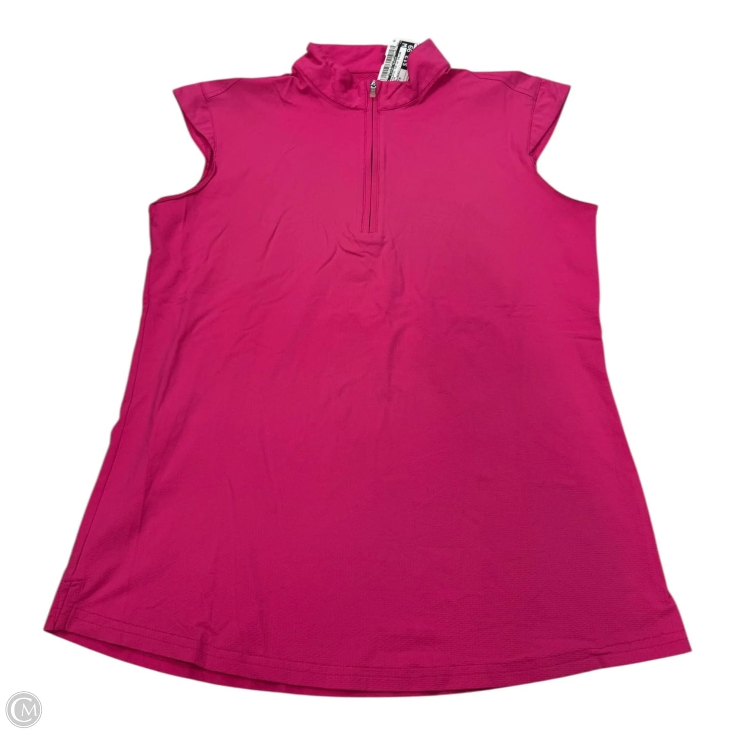 Athletic Top Long Sleeve Collar By Clothes Mentor In Pink, Size: M
