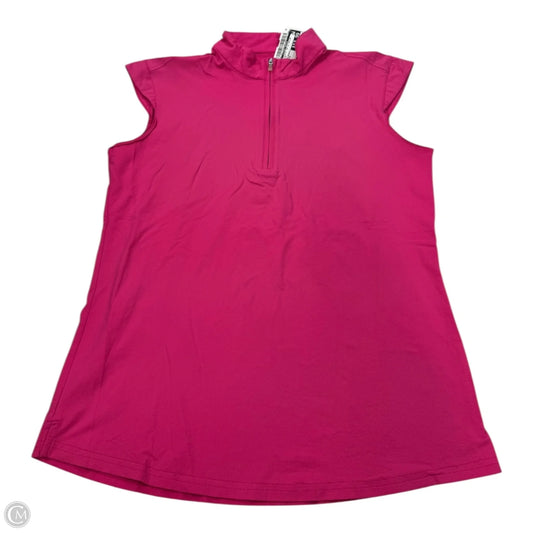 Athletic Top Long Sleeve Collar By Clothes Mentor In Pink, Size: M