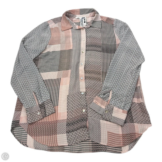 Top Long Sleeve By Rose And Olive In Geometric Pattern, Size: M