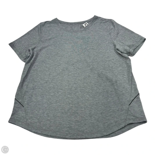 Top Short Sleeve By Lululemon In Grey, Size: 16