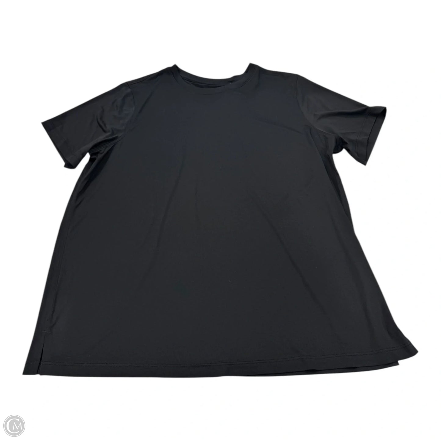 Top Short Sleeve By Lululemon In Black, Size: 16
