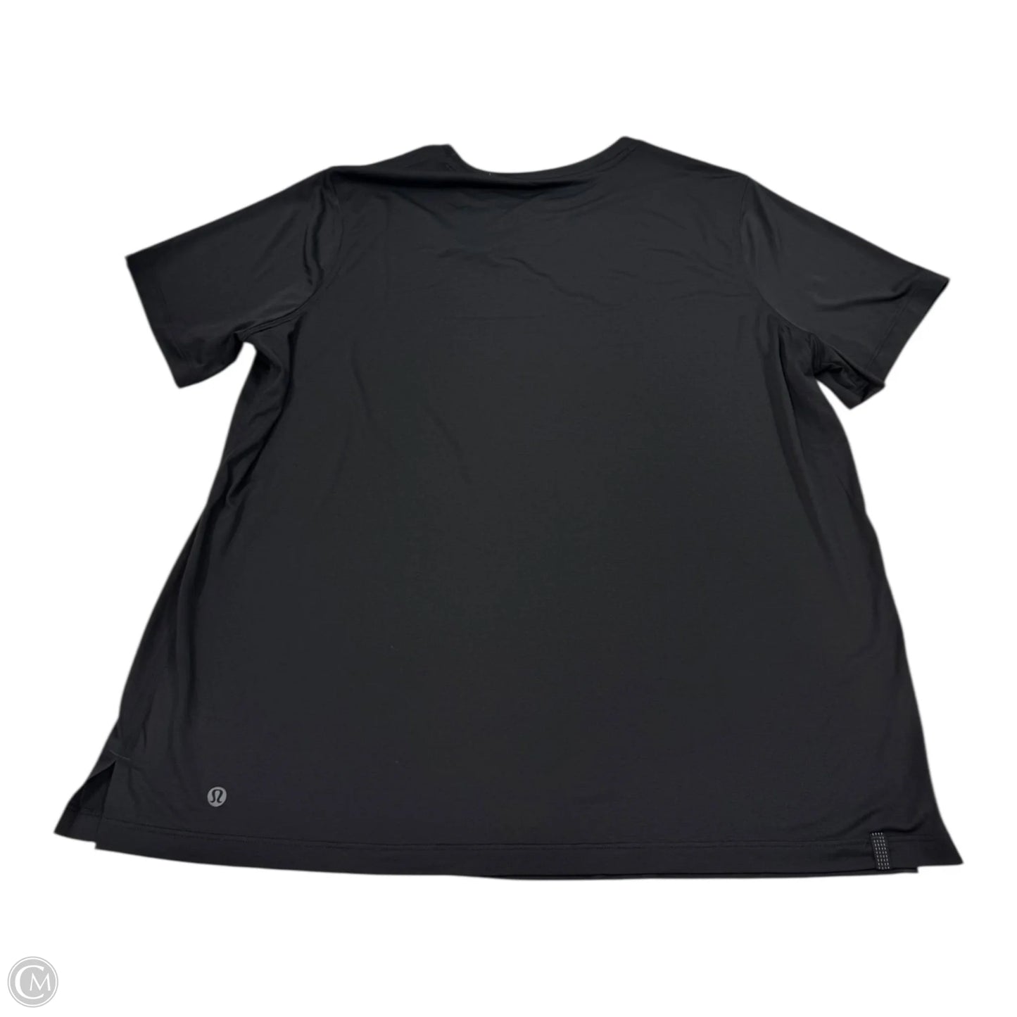 Top Short Sleeve By Lululemon In Black, Size: 16
