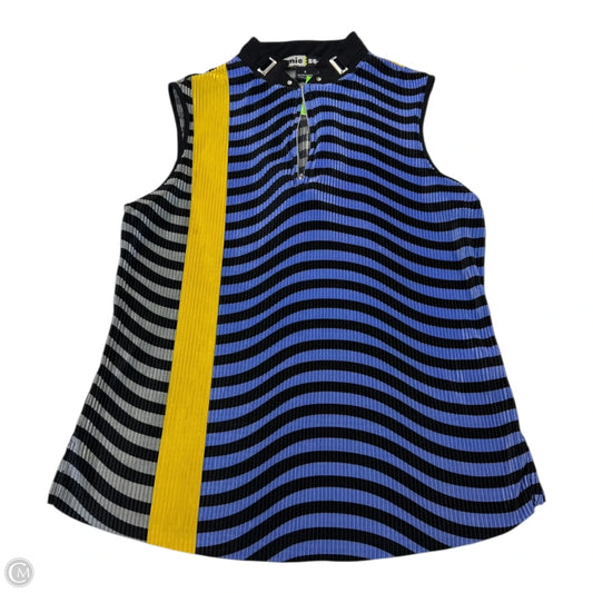 Top Sleeveless By Jamie Sadock In Striped Pattern, Size: S