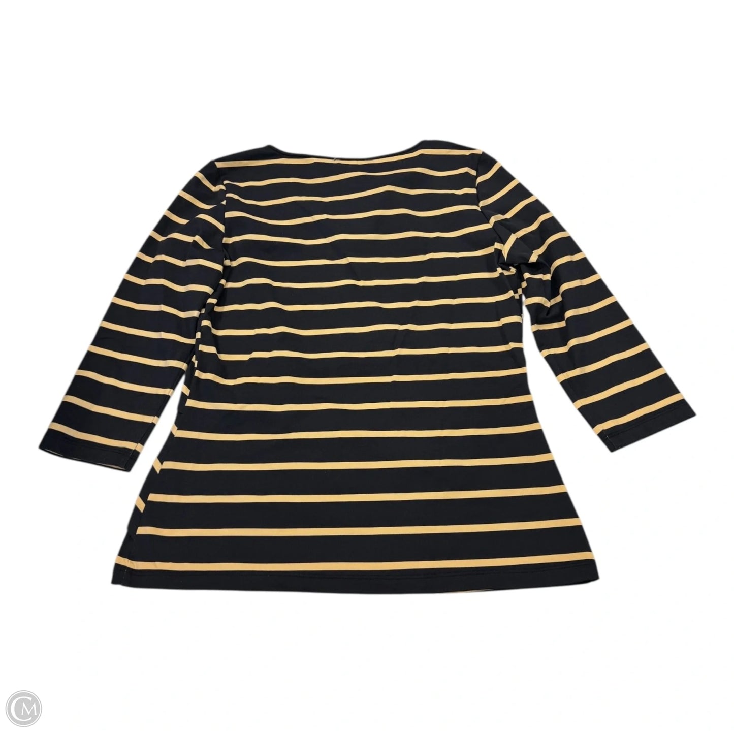 Top 3/4 Sleeve By J Mclaughlin In Striped Pattern, Size: M