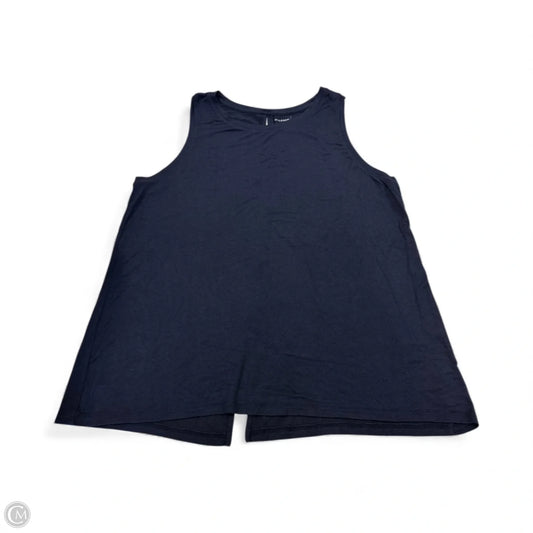 Top Sleeveless By Halogen In Navy, Size: L