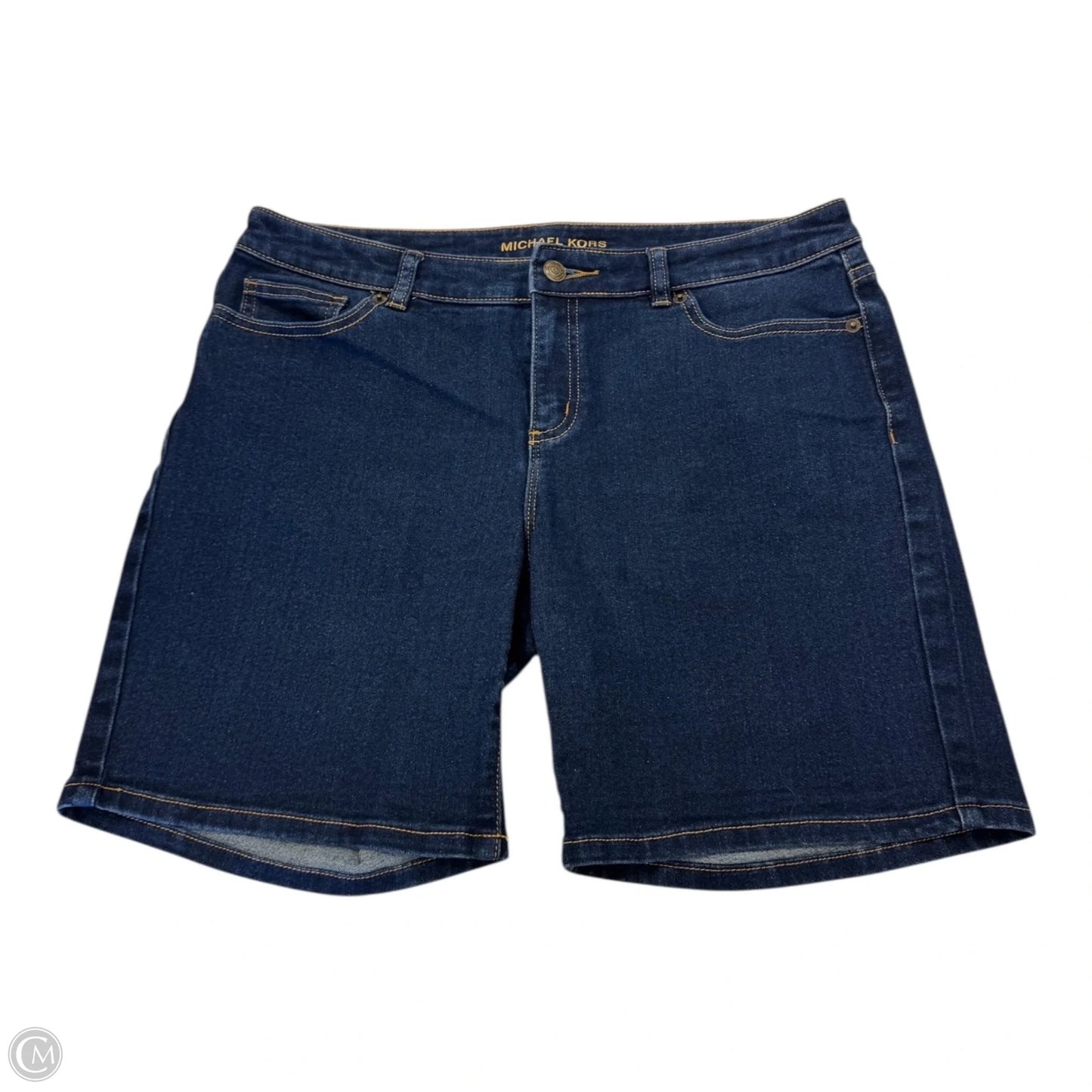 Shorts Designer By Michael Kors In Blue Denim, Size: 8