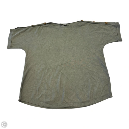 Top Short Sleeve By Cable And Gauge In Green, Size: L