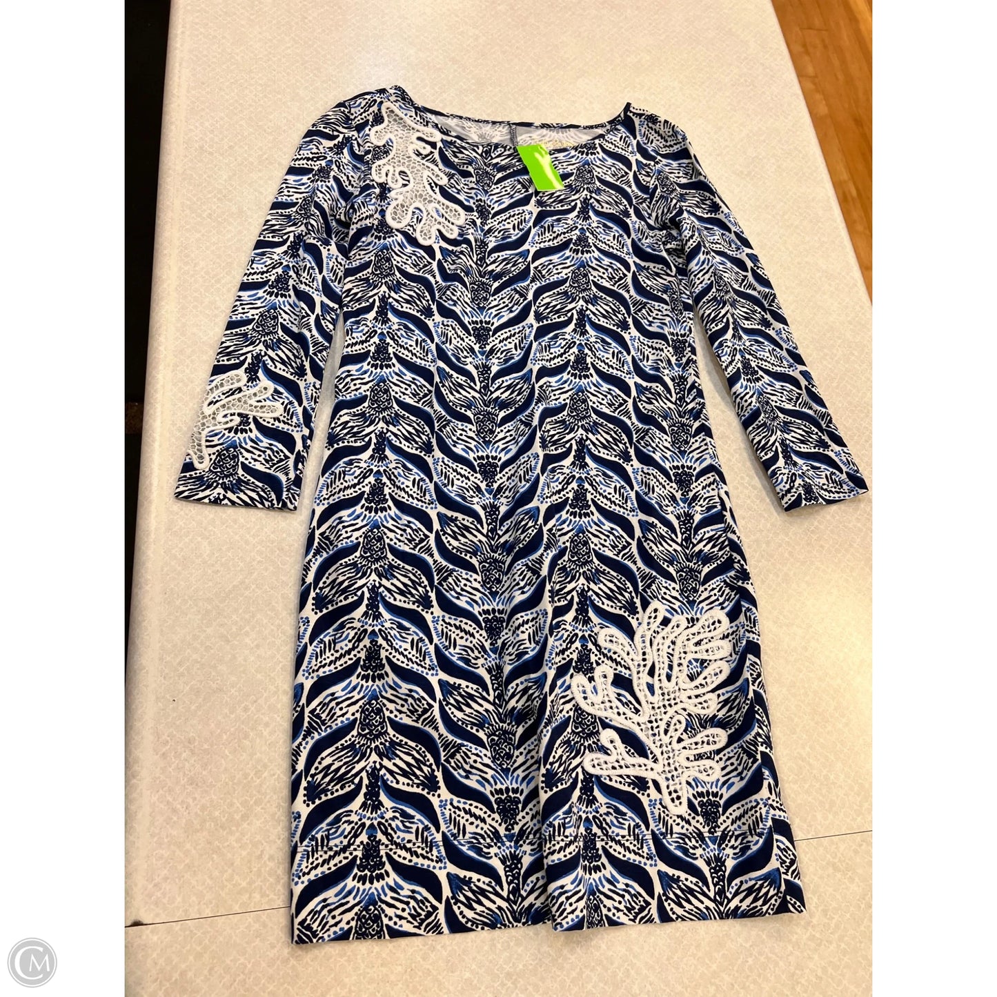 Dress Designer By Lilly Pulitzer In Blue & White, Size: Xxs