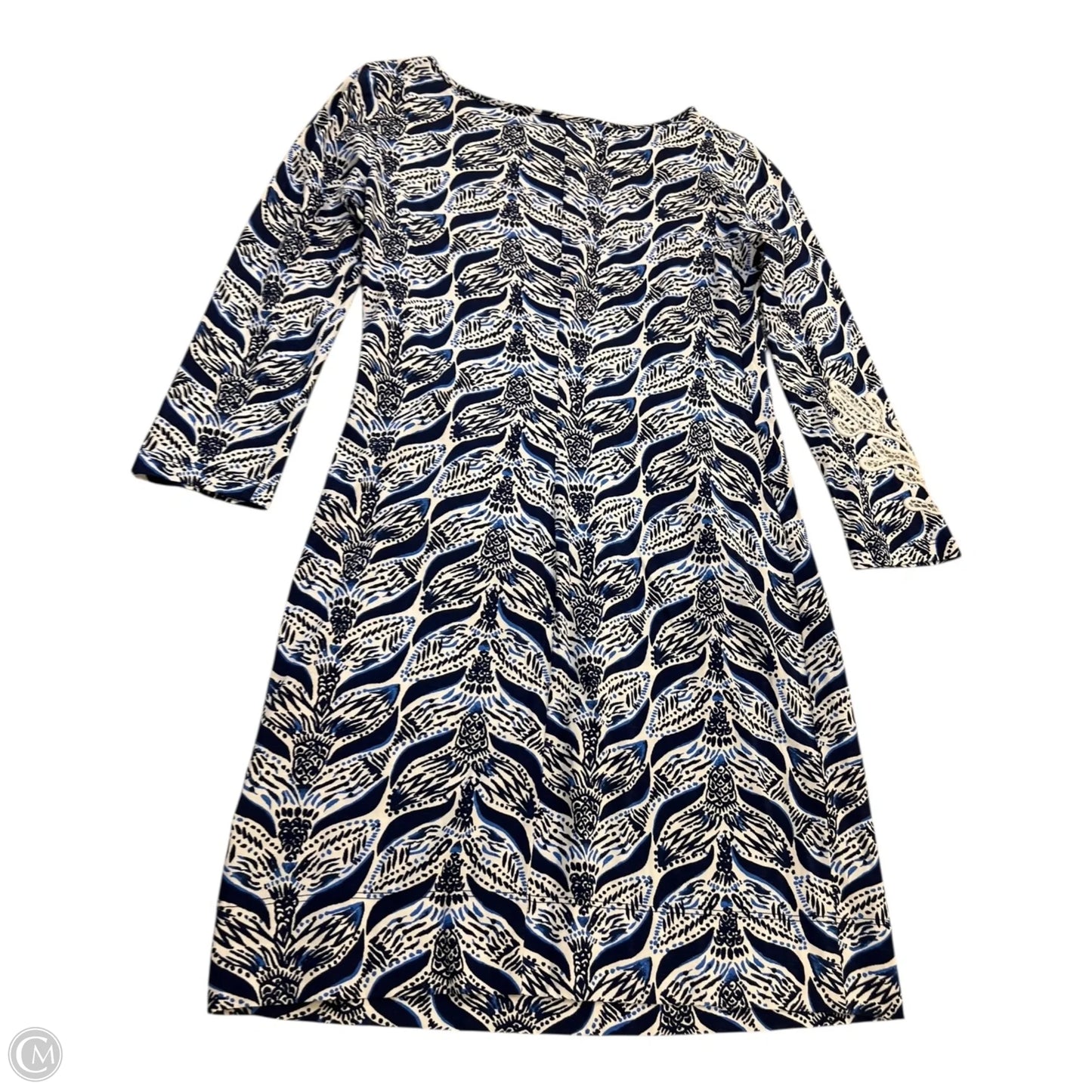 Dress Designer By Lilly Pulitzer In Blue & White, Size: Xxs