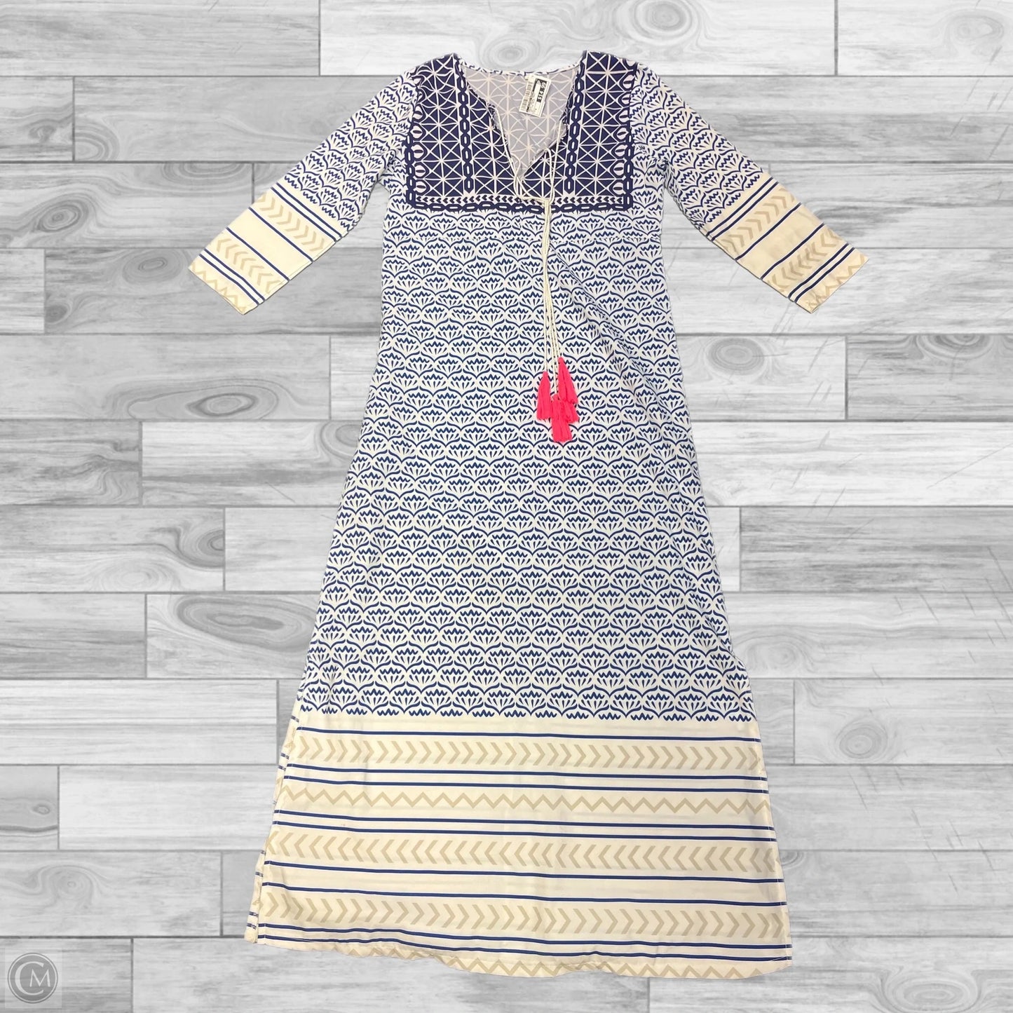 Dress Casual Maxi By Clothes Mentor In Nautical Print, Size: S