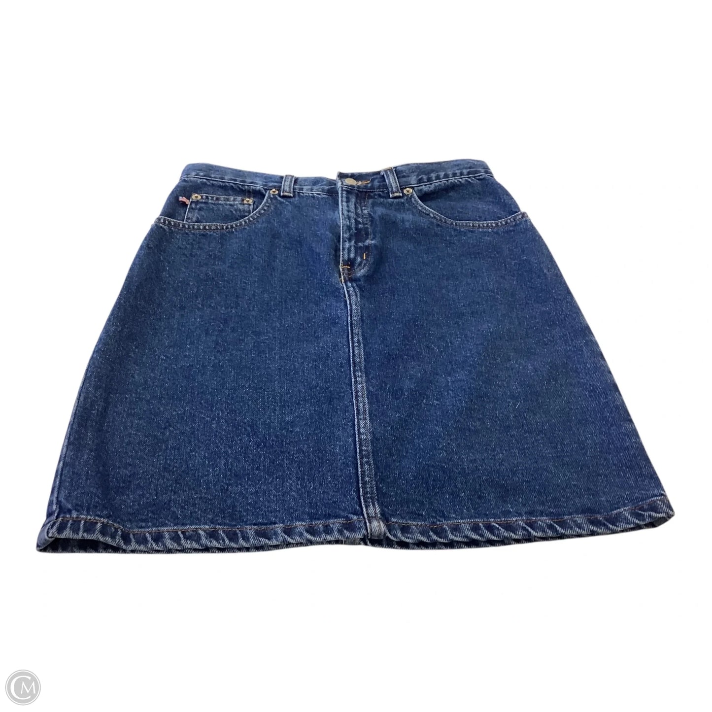 Skirt Mini & Short By Polo Ralph Lauren In Blue Denim, Size: 16