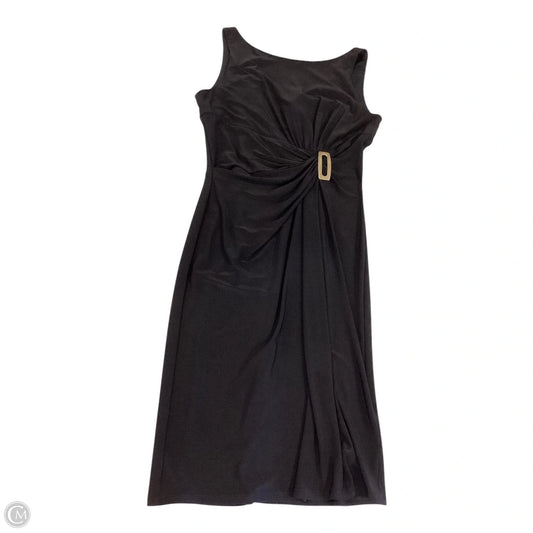 Dress Party Midi By Chaps In Black, Size: M