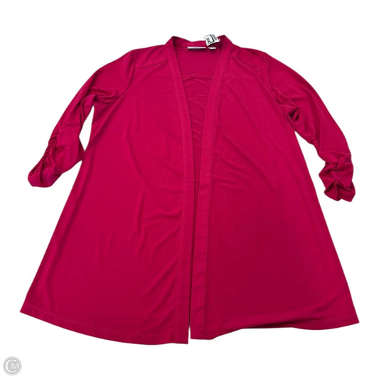 Cardigan By Susan Graver In Pink, Size: M