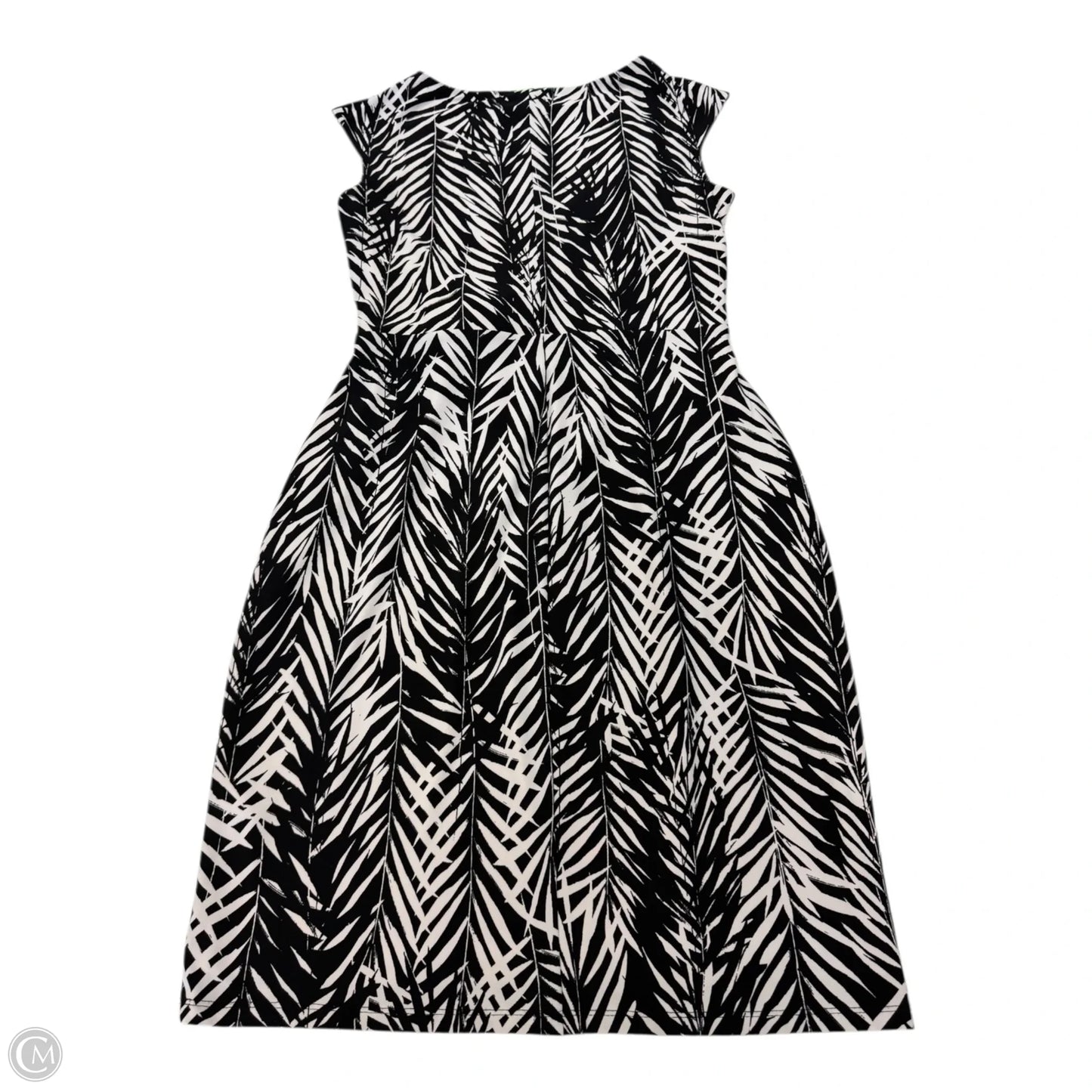 Dress Work By Lauren By Ralph Lauren In Black & White, Size: 8