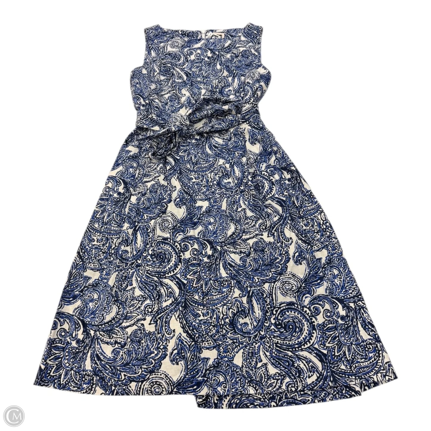 Dress Casual Short By Anne Klein In Blue & White, Size: 2